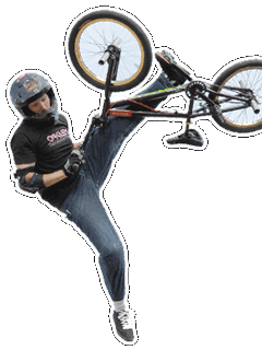 Man on Bike Extreme Sports - activity holiday insurance